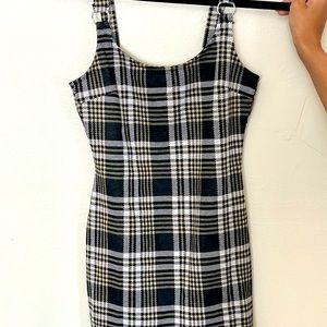 Plaid mini dress